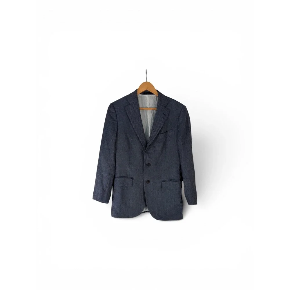 Suitsupply Lazio Blue Pure Wool Angelico Blazer Jacket Mens 38R P4704I